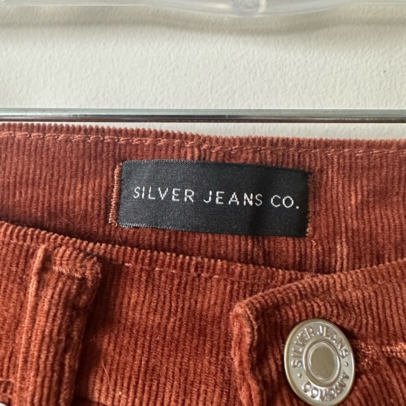 SILVER JEANS CO Highly desirable trousers- rust, corduroy - Picture 4 of 8